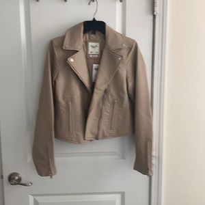 Abercrombie vegan leather jacket